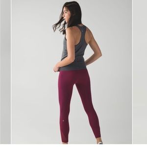 Lululemon" Inspire Tight II (Mesh) - burgundy-